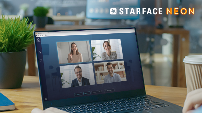 STARFACE NEON ist die neue Video-Meeting-Konferenzplattform von STARFACE