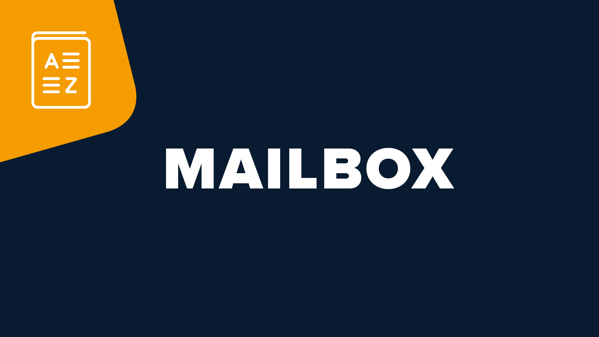 mailbox glossareintrag