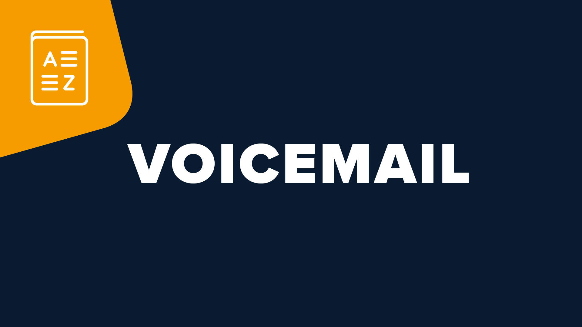 voicemail glossareintrag